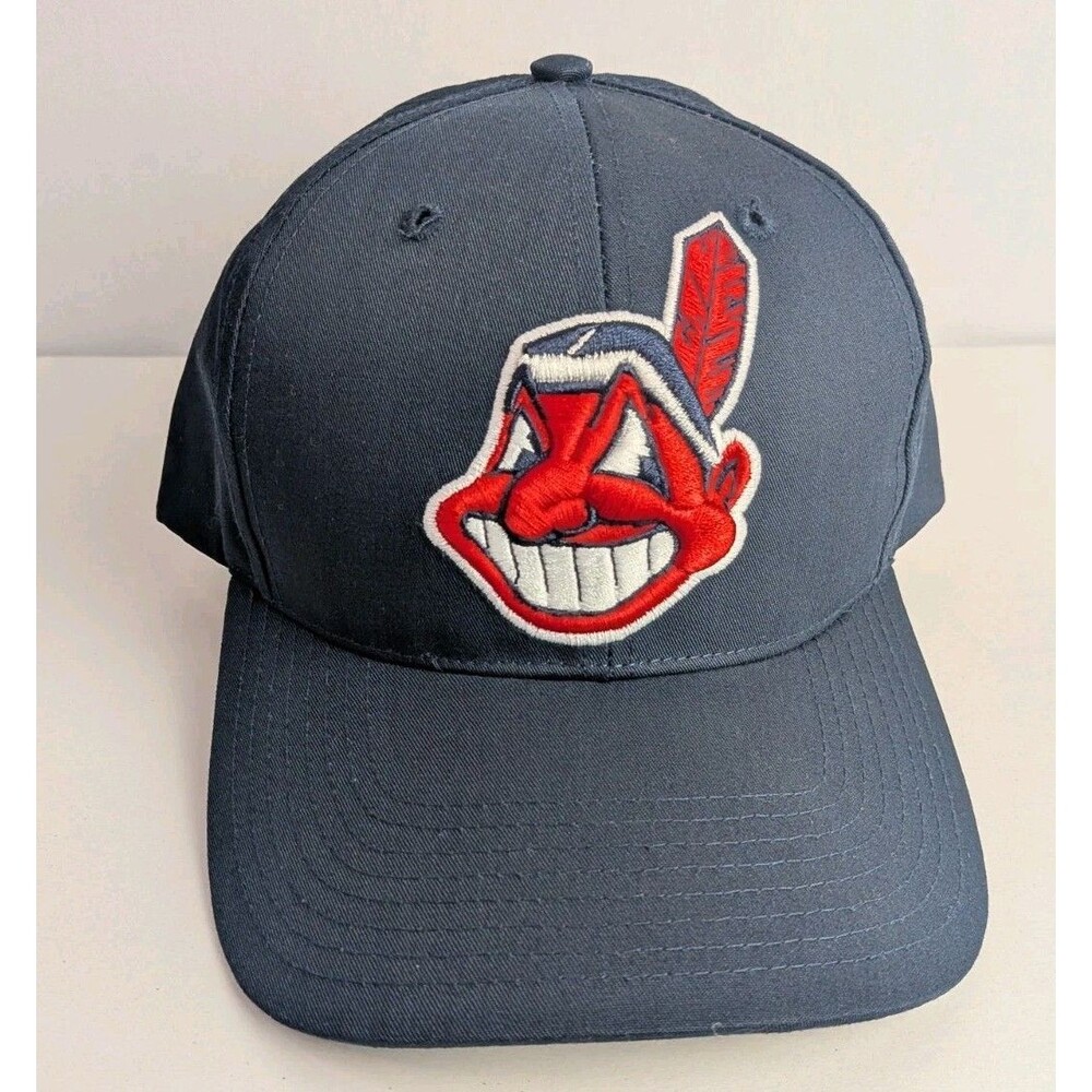 Vintage Cleveland Indians Chief Wahoo Snapback Hat 90s Twins Enterprise NEW